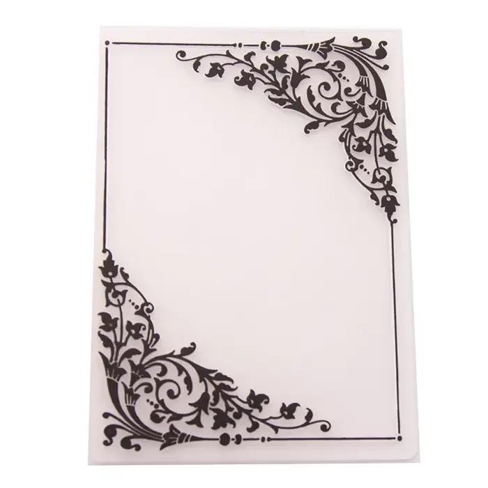 Dossier en relief 3D pour bricolage, artisanat, coin exécutif, motif de fleurs, carte de fond, timbr
