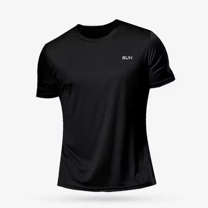 Été hommes séchage rapide course musculation chemises Sport Gym t-shirt hommes à manches courtes Fit