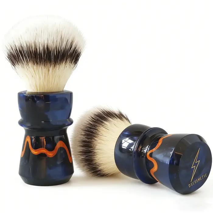 Pinceau à raser Dscosmetic EmberTwist CN6 en poils synthétiques et manche en résine pour homme