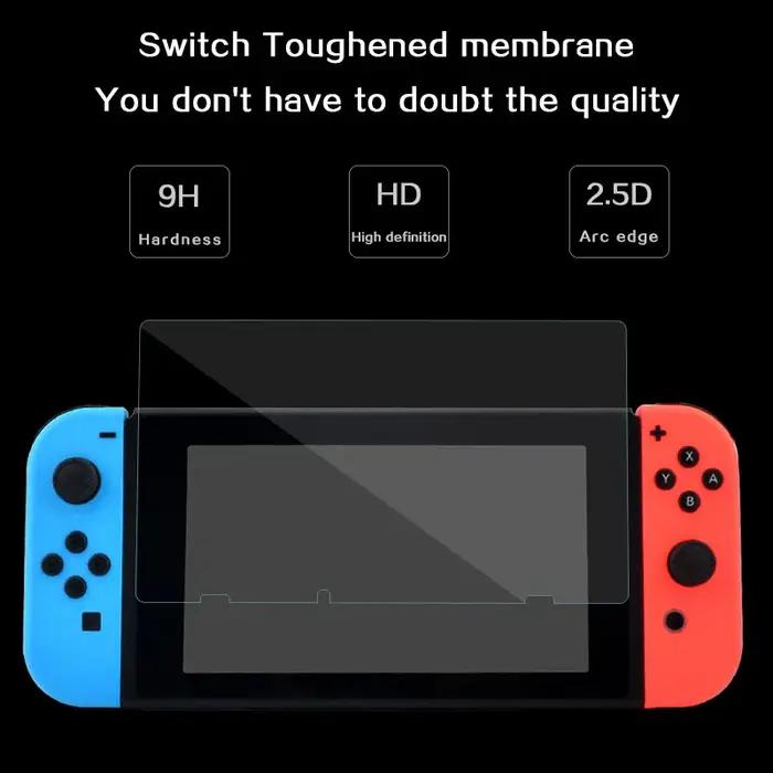 Film protecteur d'écran en verre OLED pour Nintendo Switch Lite, accessoires de protection, verre Gu