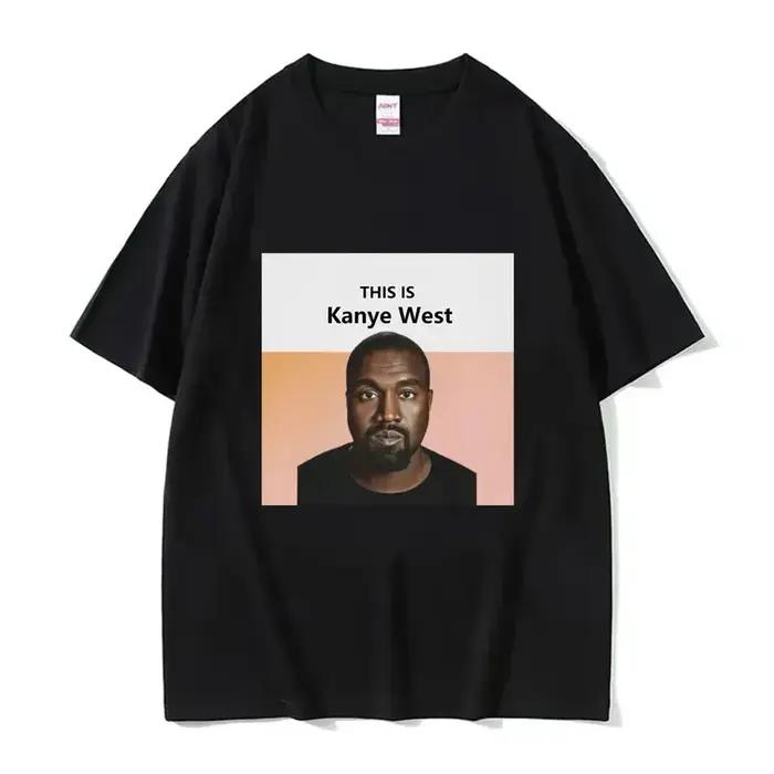 Drôle Kanye West Meme T-Shirt hommes Vintage Hip Hop Rap Style T-Shirt hommes femmes à manches court
