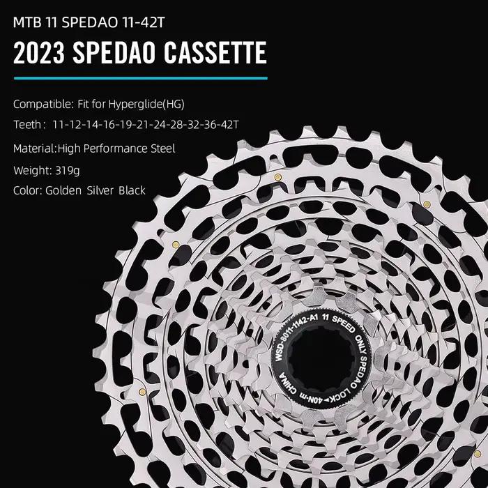 SPEDAO-Cassette de vélo SLInter, 11V 11-42T HG 11 s, livraison CNC k7 11V pour VTT GX bronchNX M8000