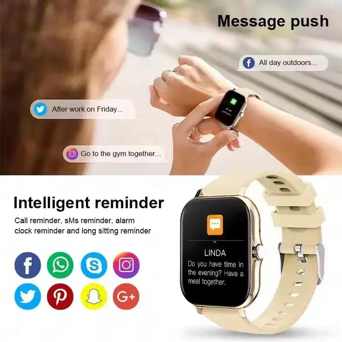 Montre intelligente avec écran tactile appel message musique contrôle et analyse de performance pour entraînement et vie quotidienne