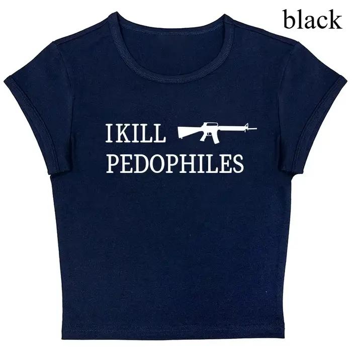 Grunge Punk Hip Hop Y2K femmes T-Shirt à manches courtes Sexy mince Chic mode imprimé haut court got