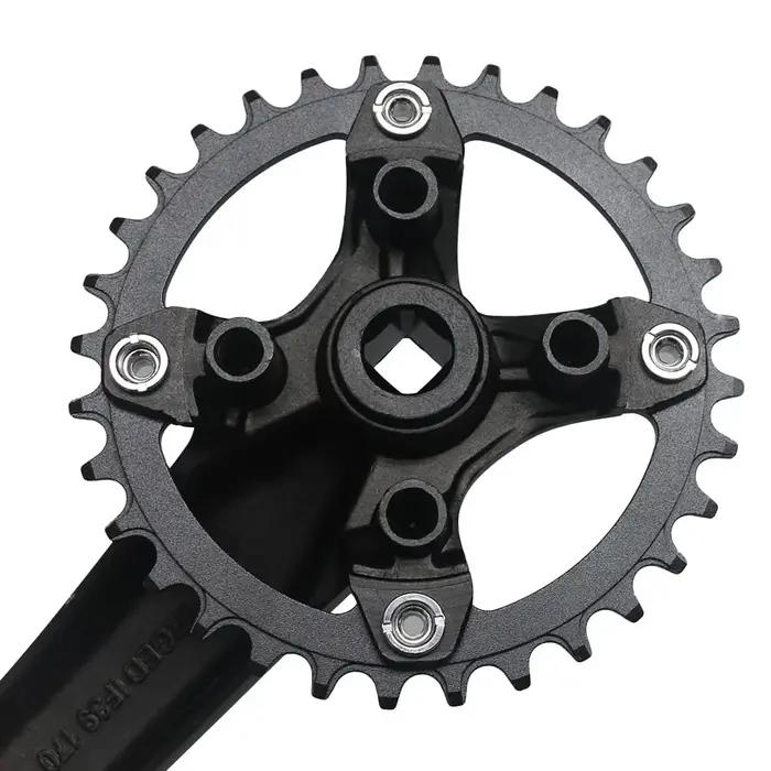 170 104BCD 64BCD vtt vélo manivelle ensemble carré conique manivelle VTT pédalier 30T ~ 42T plateau