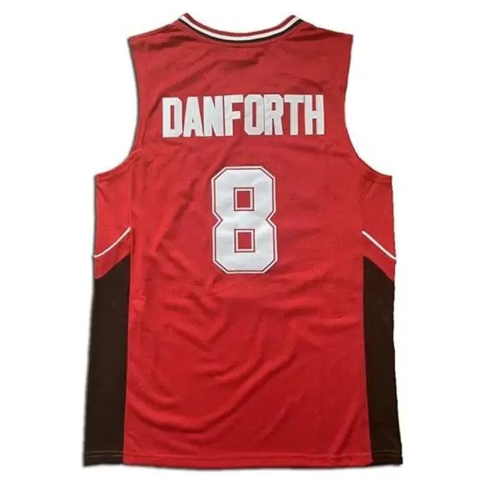 Maillot basket-ball Wildcats Lycée Est #8 Chad Danforth - Chemise séchage rapide hommes rouge