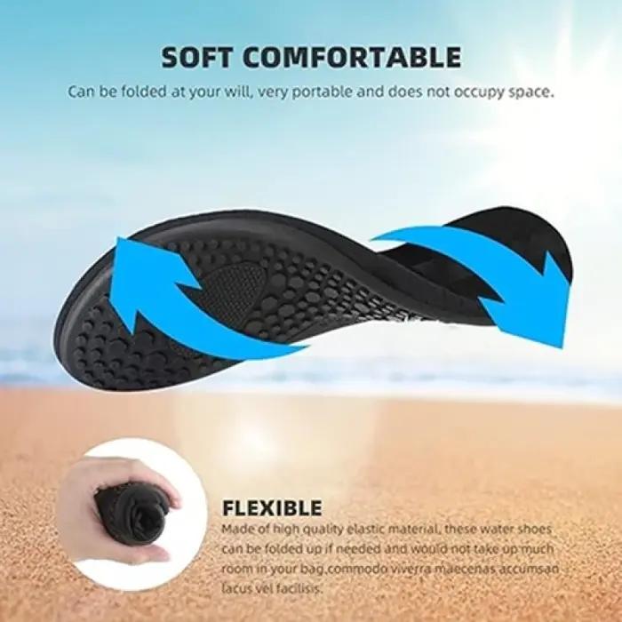 Chaussures d'eau de plage unisexes, pantoufles de natation respirantes à séchage rapide, baskets de