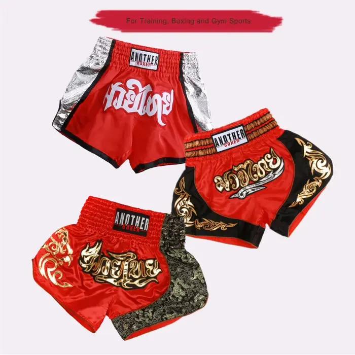 Short de combat de boxe MMA Muay Thai Patchwork - Vêtements de Kickboxing pour hommes et femmes arts martiaux