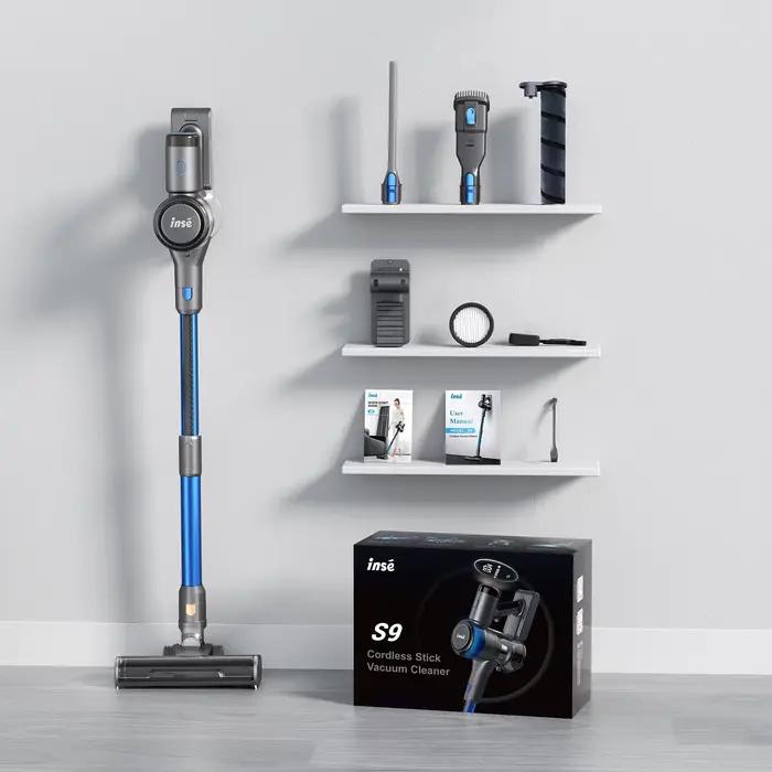 INSE-Aspirateur sans fil avec affichage LED, aspirateur à réglage intelligent, aspirateur pour tapis