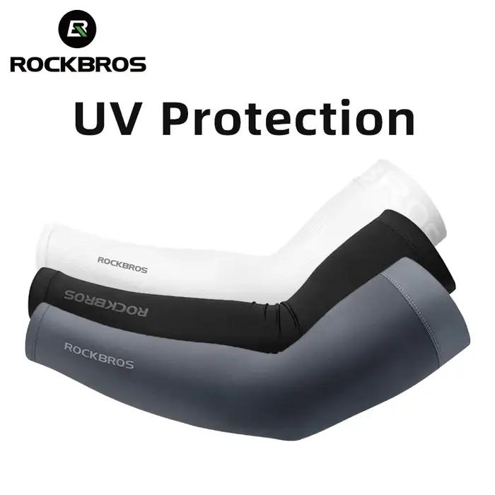 ROCKBROS – manches de Camping en tissu glacé, manches respirantes, séchage rapide, protection des br