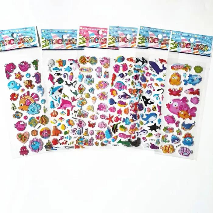 Autocollants 3d chien et chat Marie, 6 feuilles, pour voiture, Scrapbook, animaux, poisson, dinosaur