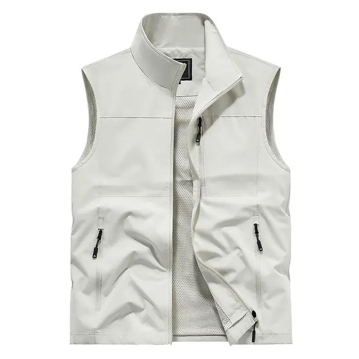 FGKKS 2024 gilet décontracté en plein air pour hommes grande poche manteau de mode conception de hau