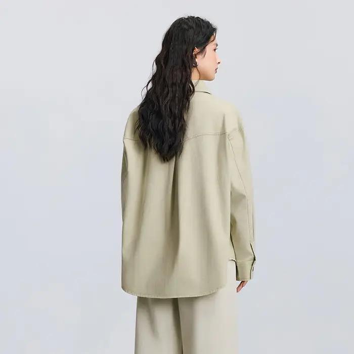 Chemise à manches longues pour femme Semir, mi-longue, oversize, nouvelle collection printemps 2025,