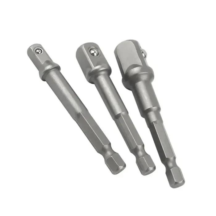 Adaptateur de douille en acier au Chrome Vanadium, tige Seth EX à 1/4 "3/8" 1/2 ", forets d'extensio