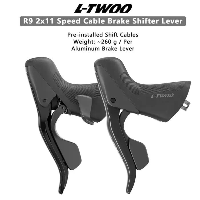 Composants de vélo de route LTWOO 2x11 vitesses Frein ZRACE Kit de dérailleur cassette chaînes leviers pour cyclisme professionnel et amateur