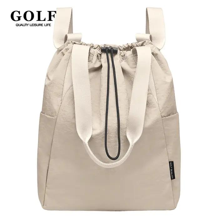 Sac à dos GOLF pour femme, sac fourre-tout convertible, sacs initiés, mignon, sac à dos à cordon de