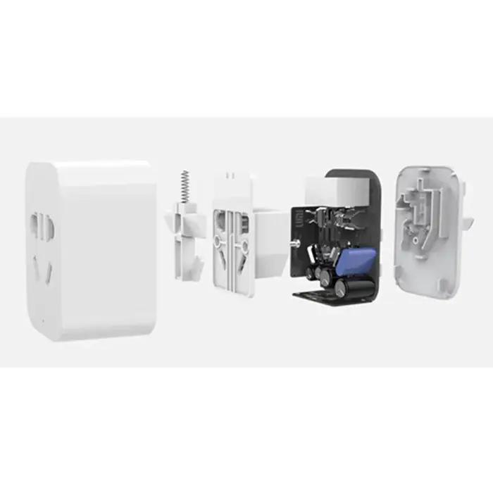 Xiaomi-Prise intelligente Wi-Fi ATA Zigequation, interrupteurs de commande sans fil, prise de minute