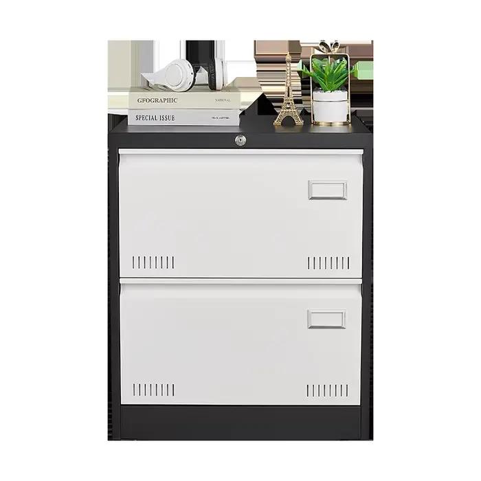 2 MELMetal-Classeur latéral avec serrure, armoire verticale de bureau pour le bureau à domicile/léga