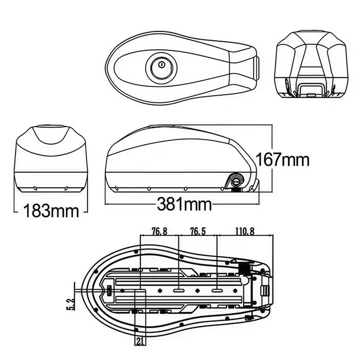 Batterie Ebike 21700 Haute Capacité 72V 60V 52V 48V 36V 40Ah 30Ah 20Ah pour Vélo Électrique Trottinette Compatible Moteurs 500W 3000W Installation Facile Durée de Vie Longue Autonomie Performances Écologique