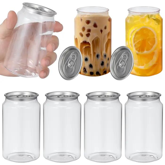 Boîtes à thé au lait en conserve, 10 pièces, récipient à boissons, bouteilles vides en PET, emballag