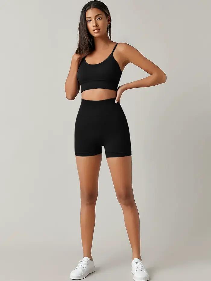 Shorts fitness moulants femme taille haute cyclisme yoga sans lignes maladroites nouveau
