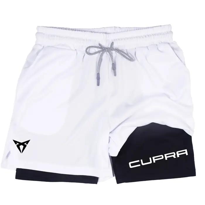 Short de sport deux en un pour hommes, respirant, décontracté, séchage rapide, Double couche, vêteme