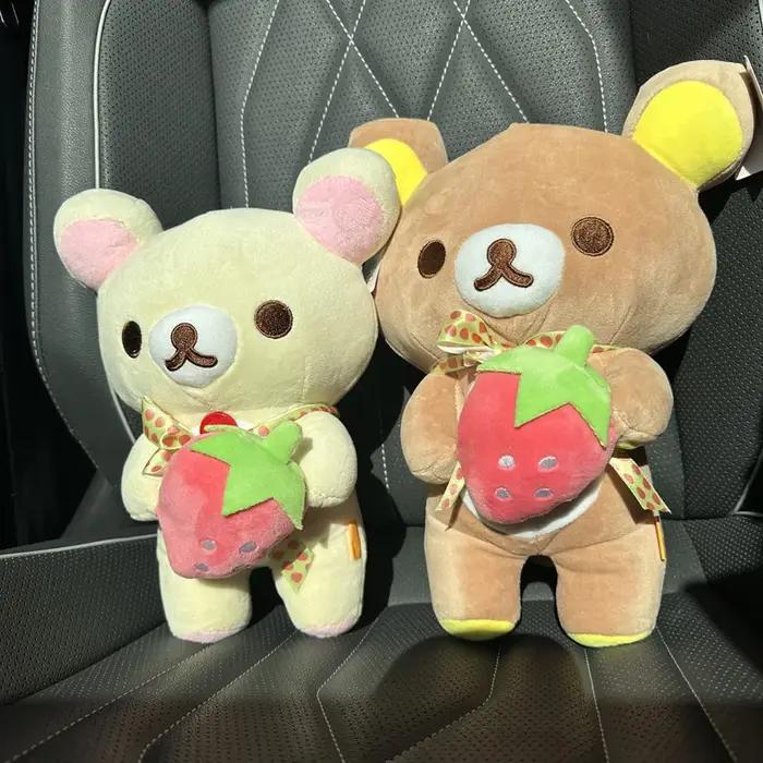 Ours en peluche Rilakkuma 48cm, joli Animal Kuma, poupée en peluche, décoration de chambre Kawaii, j