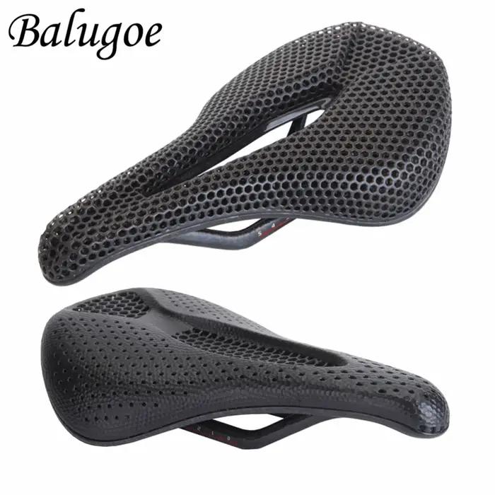 BALUGOE-Selle de vélo en carbone imprimée en 3D, siège de VTT confortable, coussin en accent d'abeil