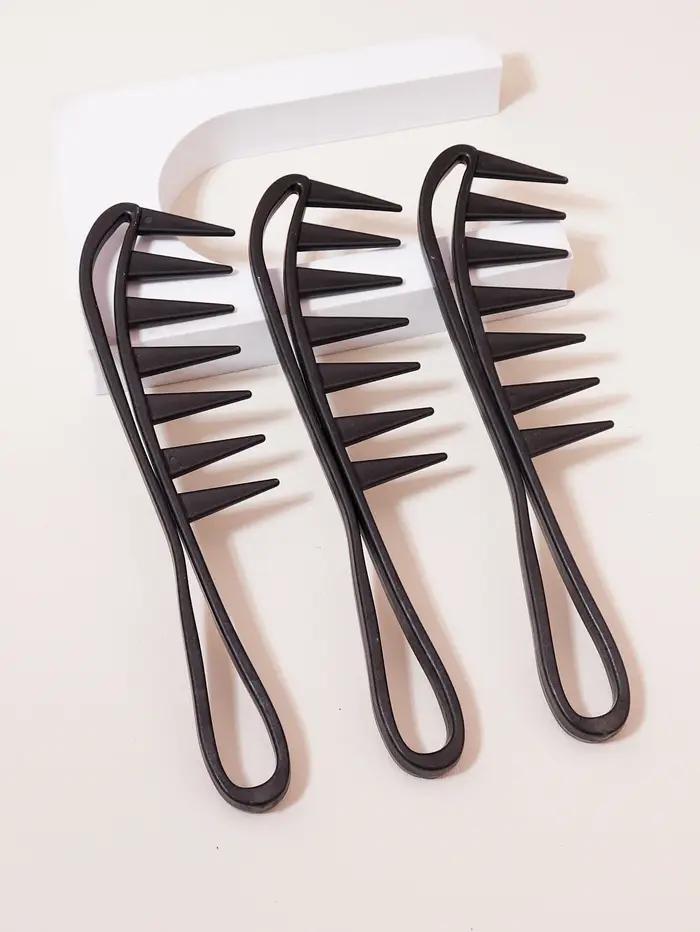 Grand peigne à cheveux à dents larges, peigne d'épilation Shun, adapté aux cheveux secs et humides,