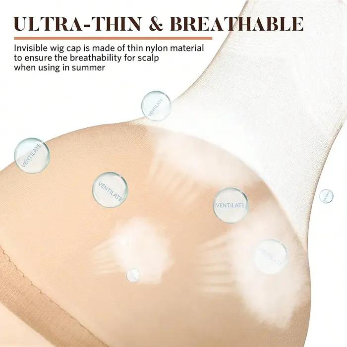 100 pièces HD bonnet de perruque haute qualité Transparent HD filets à cheveux tissage Nylon extensi