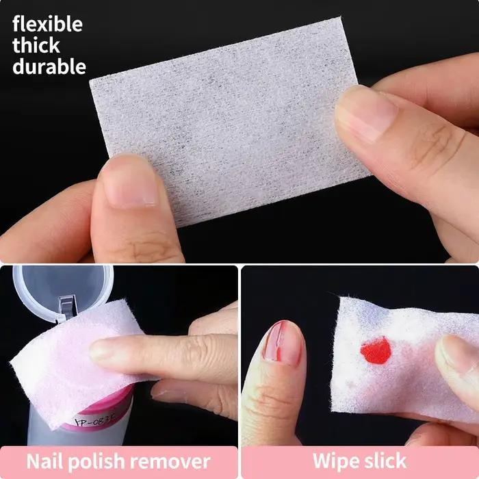 1000/500/100 pièces lingettes en coton pour ongles élimination du Gel enveloppes non pelucheuses tre