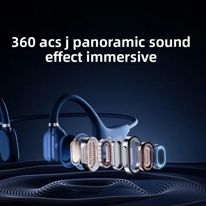 Sanag A5X véritable Conduction osseuse casque sans fil Sport oreille ouverte Bluetooth écouteurs 3D
