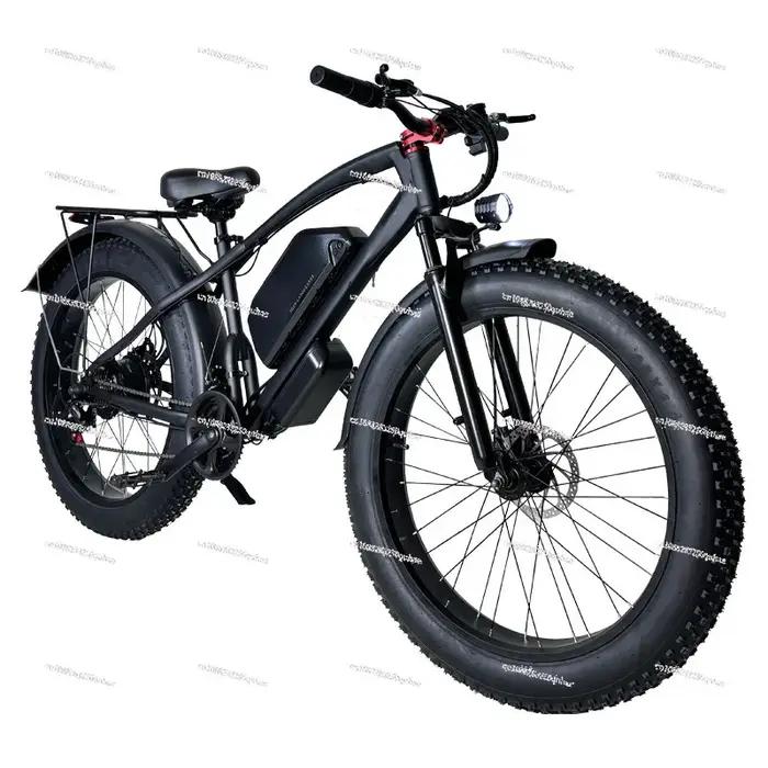 Vélo électrique 25 km/h, batterie lithium 48V, VTT adulte, batterie lithium 26 pouces, vélo à deux r