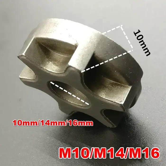Engrenage de tronçonneuse M10/M14/M16, 100 115 125 150 180, meuleuse d'angle, engrenage de remplacem