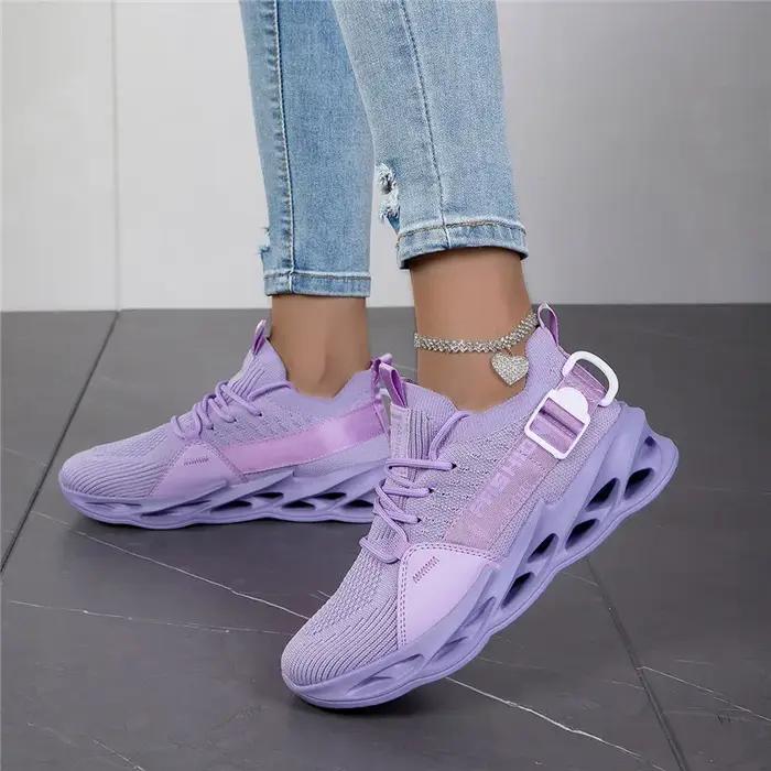 Espadrilles décontractées mode violet légères respirantes grande taille 48 pour hommes femmes