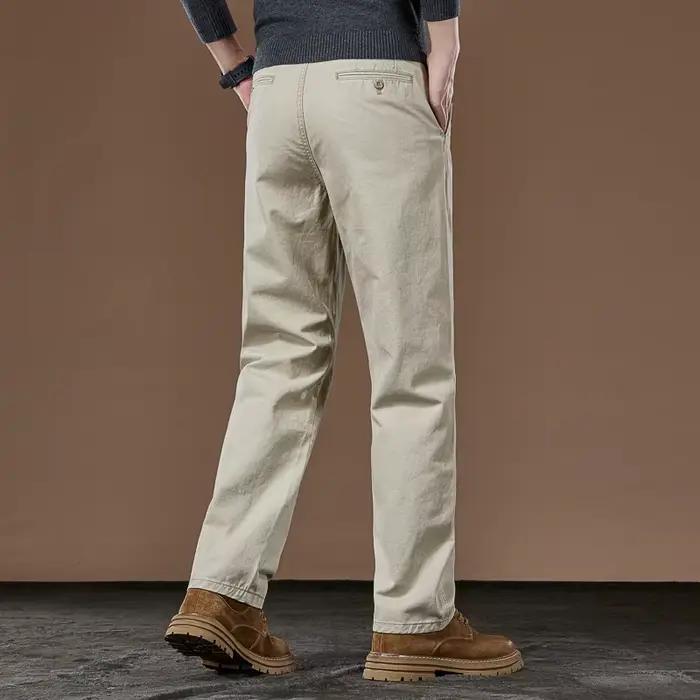 100% coton pantalons droits décontractés automne nouvelle mode ample confortable épaissi pantalons d