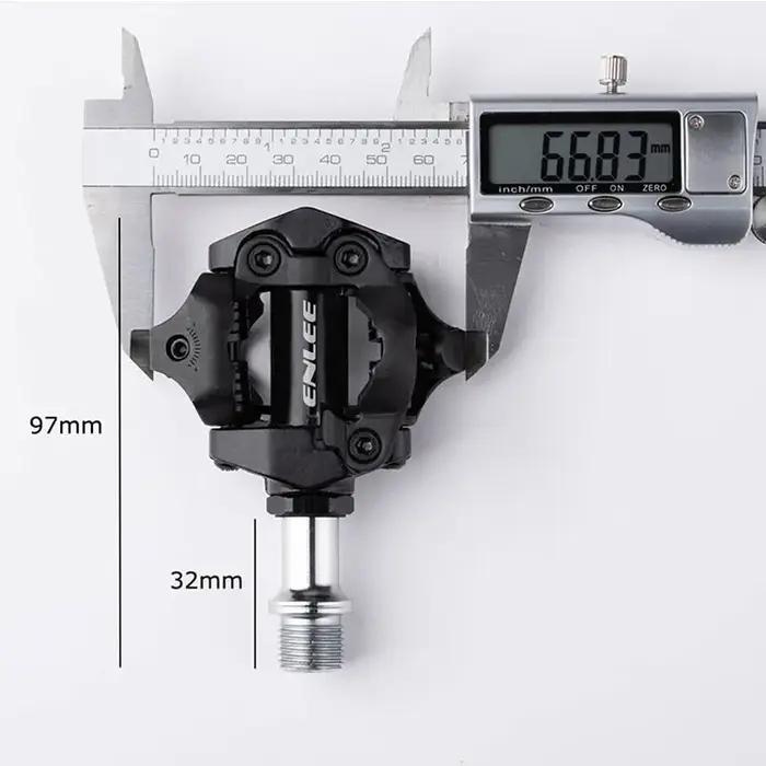 ENLEE pédale de verrouillage de vélo 1 avec taquet gratuit pour système SPD vtt route aluminium anti
