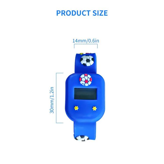 Montre de sport électronique personnalisable avec animations de dessins animés et de football pour enfants et adolescents cadeau festival