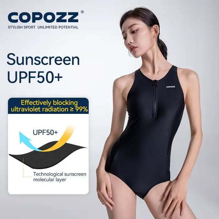 Maillot de bain une pièce Rashguard femme surf plongée apnée UPF 50+ - Compétition