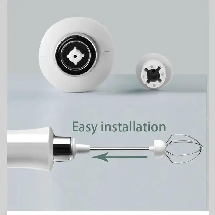 Mousseur à lait électrique Portable 3 en 1, mousseur Rechargeable Portable, mélangeur de boissons à