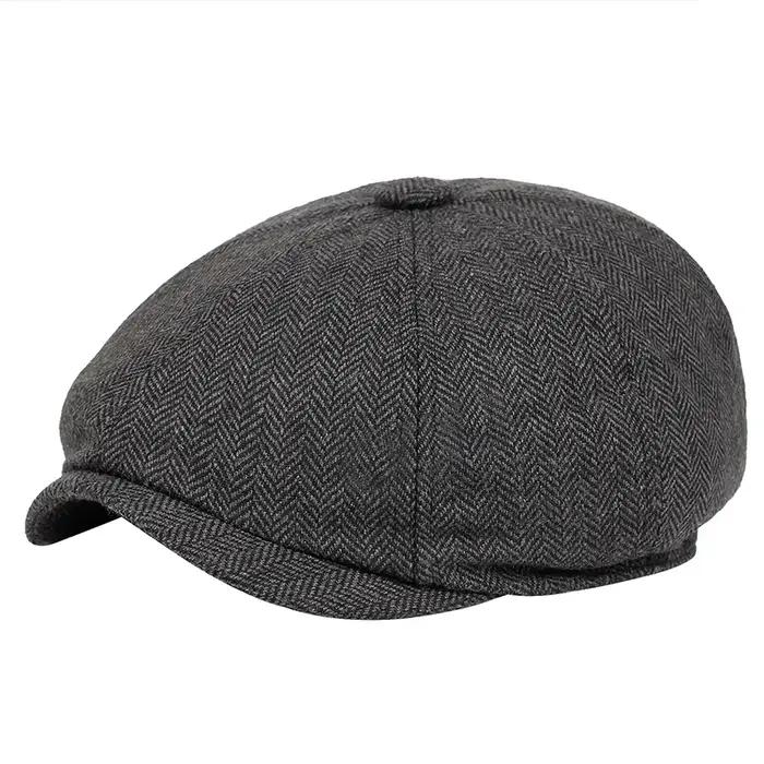 Casquettes Newsboy Rétro pour Hommes, Chapeaux Octogonaux, Chapeaux de Peintre Britanniques, Bérets