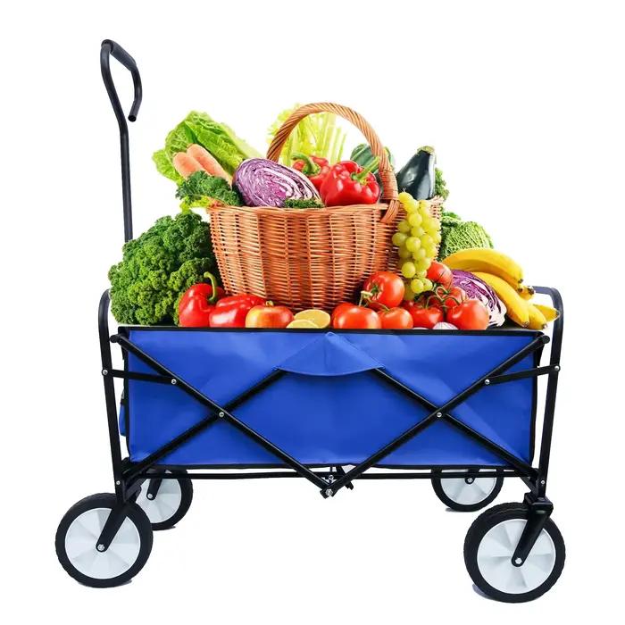 QuestionVoiture pliable avec roues, adaptée aux courses de jardin, sports d'extérieur, tout terrain,