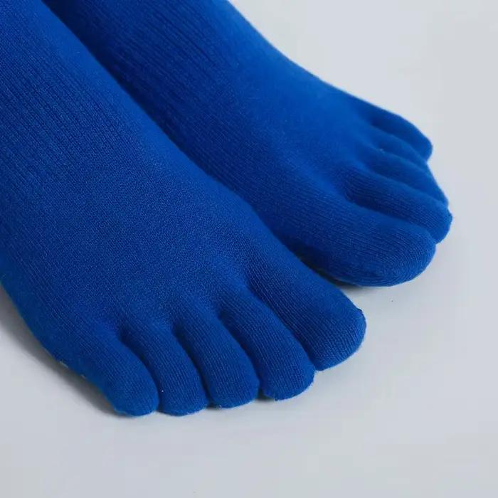 Chaussettes de Yoga respirantes pour femmes, mi-tube, antidérapantes, cinq doigts, Pilates, sport, c