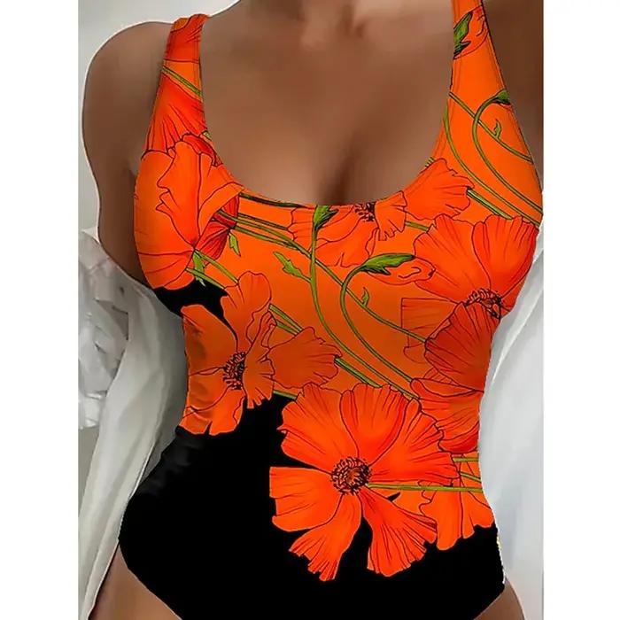 Maillot de bain une pièce imprimé, sexy, fermé, push up, body, pour femmes, vêtements de plage, pisc