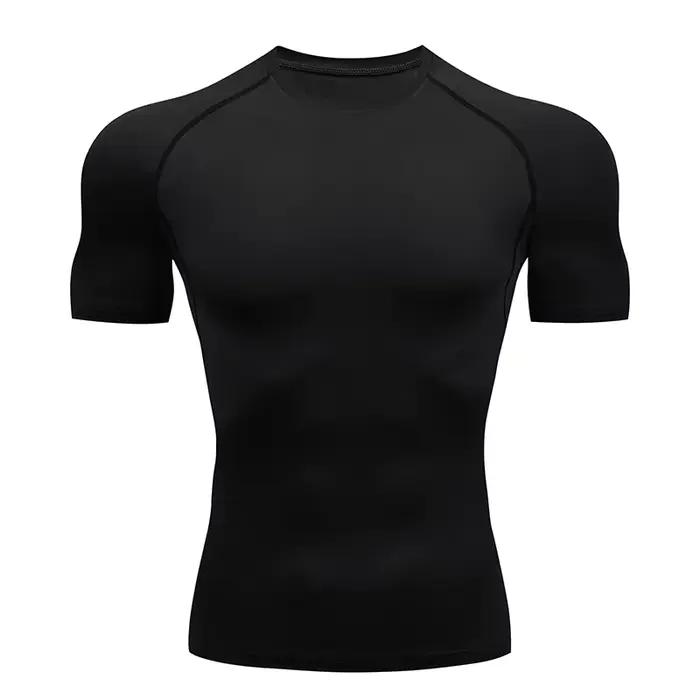 T-shirt compression homme sport : pour gym, fitness, jogging et tenue athlétique masculine