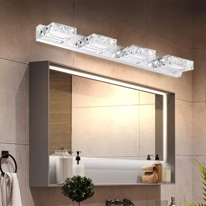 LOYALHEARTD-Lumière de vanité en cristal à LED, applique murale de toilette moderne, miroir avant, l