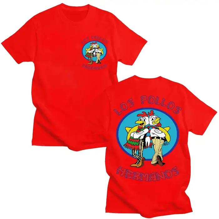 T-shirts de la série télévisée Breaking Bad Los Pollos Hermanos, T-shirt drôle des frères poulets po