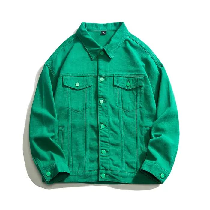 Veste en jean surdimensionnée pour hommes, coton blanc, vêtements masculins, haut classique, mode dé