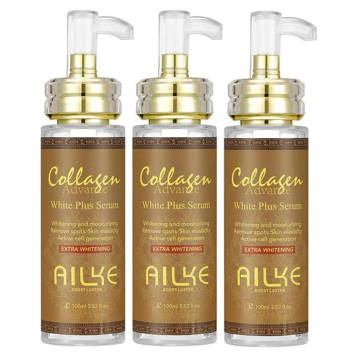 Essence éclaircissante filtrée au collagène, utilisée pour le visage et le corps, éclaircir la peau,