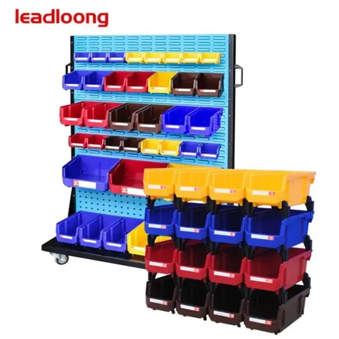 Bacs de rangement empilables en plastique, boîtes de rangement à vis, organisateur de rangement de p